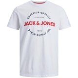 Jack & Jones Majica 'ANWAR' mornarska / rdeča / bela | Shoptok.si