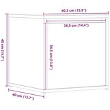  Kutija s ladicom Artisan hrast 40,5x40x40 cm izrađeno drvo | shoptok.hr