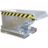 eurokraft pro Prekucni zaboj s kotalnim mehanizmom, prostornina 0,15 m³, DxŠxV 960 x 640 x 550 mm, vroče cinkan | Shoptok.si