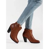 Shelvt Brown heeled ankle boots | ePonuda.com
