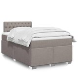  Krevet s oprugama i madracem smeđesivi 120 x 190 cm od tkanine | shoptok.hr