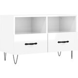 The Living Store TV omarica visok sijaj bela 80x36x50 cm inženirski les - TV Omarica, (21624850) | Shoptok.si