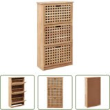 The Living Store Omarica za čevlje iz trdne orehovine 55x20x104 cm - Organizator Za Čevlje, (21744438) Cene