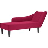  Počivaljka od baršun s rukonaslonom crvena boja vina | shoptok.hr
