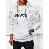 DStreet Bluza męska z kapturem i nadrukiem biała | Shoptok.si