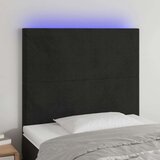  Uzglavlje crno 100x5x118/128 cm baršunasto Cijene