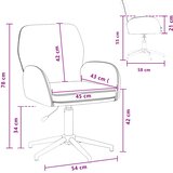  Okretne radne stolice 4 kom. 54 x 58 x 90 cm Plava Tkanina | shoptok.hr