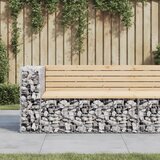 Vrtna klupa s gabionskim dizajnom 122x71x65,5 cm od borovine Cijene