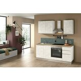 Marinelli Cucine Montažna kuhinja Marina (Širina: 195 cm, Bijela, S električnim uređajima, Sudoper na lijevoj strani) | shoptok.hr