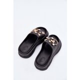 Boto Foam Women's Slippers With Golden Accessories Black Hortiana | shoptok.hr