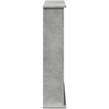 vidaXL Okvir za kamin betonsko siv 75x20x87,5 cm inženirski les | Shoptok.si