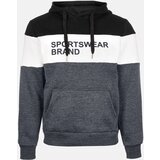 Gemre Gray men's hoodie with lettering | Shoptok.si