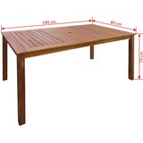  7-dijelni vrtni blagovaonski set od masivnog bagremovog drva | shoptok.hr