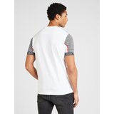 Brave Soul Majica 'ENNIS' rdeča / črna / bela | Shoptok.si