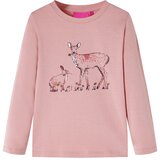 vidaXL Dječja majica dugih rukava ružičasta 104 | shoptok.hr