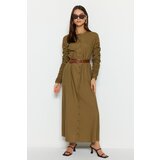 Trendyol Dress - Brown - Shirt dress Cene