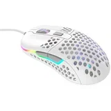 M42 rgb, ultra-light gaming mouse, pixart 3389, modular shell, white