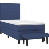  Krevet s oprugama i madracem plavi 80x200 cm od tkanine | shoptok.hr