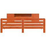  Posteljni okvir brez vzmetnice vošč. rjav 200x200 cm borovina, (21610792) | Shoptok.si