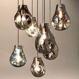 Toolight Staklena stropna svjetiljka APP328-1CP jantar | shoptok.hr