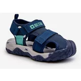Big Star Boys' Velcro Sandals Navy Blue
