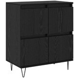 vidaXL Komode 2 pcs Crni hrast 120 x 35 x 70 cm Konstruirano drvo | shoptok.hr