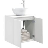  Umivaonik s policom Bijela visokog sjaja 49,5 x 35 x 63 cm | shoptok.hr