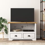 TV ormarić s 2 ladice BODO smeđi 91x43x56 cm masivna borovina | shoptok.hr