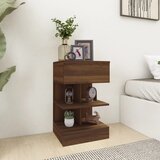 The Living Store Nočna omarica 2 kosa rjavi hrast 40x35x65 cm konstruiran les - Nočna Omarica, (21434670) | Shoptok.si