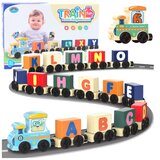 Lean Toys Izobraževalni vlakec, črke, številke, barvit, 16 kosov | Shoptok.si