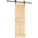 vidaXL Drsna vrata s kompletom vodil 70x210 cm trdna borovina, (20998466) | Shoptok.si