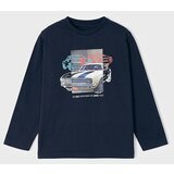 Mayoral Bombažen otroški longsleeve mornarsko modra barva | Shoptok.si