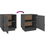  Noćni ormarići 2 kom sivi 40 x 34 x 45 cm od masivne borovine | shoptok.hr
