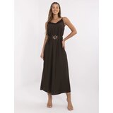 Italy Moda Dress-MI-SK-A6401.00-dark brown u