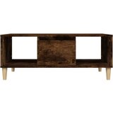  Klubska mizica dimljeni hrast 90x50x36,5 cm inženirski les, (20712475) | Shoptok.si