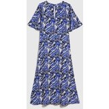 Marisse Navy Blue Viscose Midi Dress | Shoptok.si