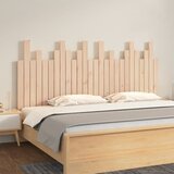 vidaXL Stensko posteljno vzglavje 166x3x80 cm trdna borovina Cene