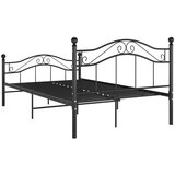  Okvir za krevet crni metalni 120 x 200 cm | shoptok.hr