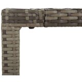 vidaXL Vrtna jedilna garnitura 5-delna z blazinami siv poli ratan | Shoptok.si