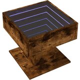 vidaXL Stolić za kavu LED boja hrasta 50x50x45 cm konstruirano drvo | shoptok.hr