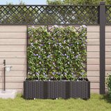  Vrtna saksija 3 pcs Crna 120 x 40 x 142 cm Plastika | shoptok.hr