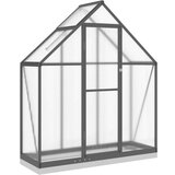 vidaXL Rastlinjak z okvirjem antracit 169x58x202 cm aluminij | Shoptok.si