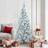  Umjetno božićno drvce s nogom s stalakom Bijelo 180 cm PE i PVC | shoptok.hr