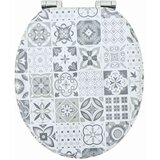  WC daska Plavi i bijeli porculan 44 x 38 cm MDF ploča | shoptok.hr