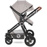 Lorelli ALEXA Kolica 2u1 Opaline Grey Elephants: Košara + Autosjedalica + Zimska Navlaka (0mj+) - (do 15kg/96cm) | shoptok.hr