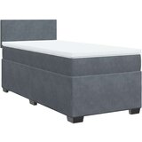 vidaXL Box spring krevet s madracem tamnosivi 90x190 cm baršunasti | shoptok.hr