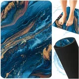 Kopalniška hitro sušeča pralna preproga 80x50cm XXL modra