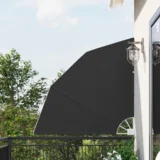 Zaslon za privatnost na balkonu Antracit 140 x 140 cm tkanina