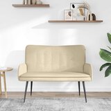 SOFA za dvije osobe Krema 115 x 61 x 87 cm tkanina | shoptok.hr