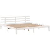 vidaXL Posteljni okvir z vzglavjem bel 180x200 cm borovina, (21311209) | Shoptok.si